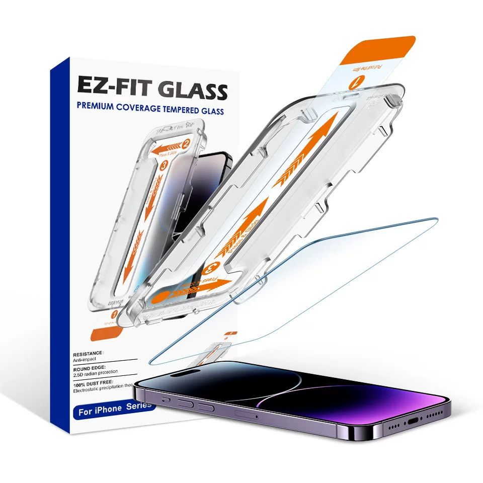Suitable for iPhone17/16/15/14/13, Apple dust-free chamber tempered film dust removal instant film application high-definition simple box