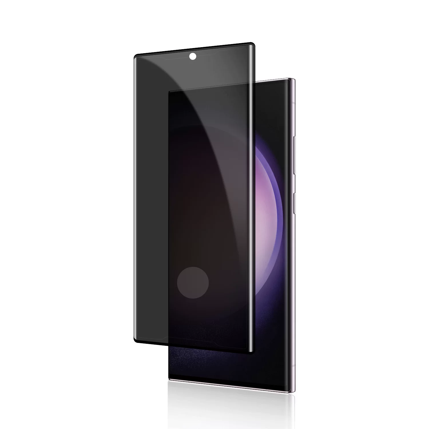 Samsung S25 Ultra Anti-Überwachungs-Sicherheitsglasfolie S24+ Randkleber Fingerabdruckentsperrung Note20 Handyfolie