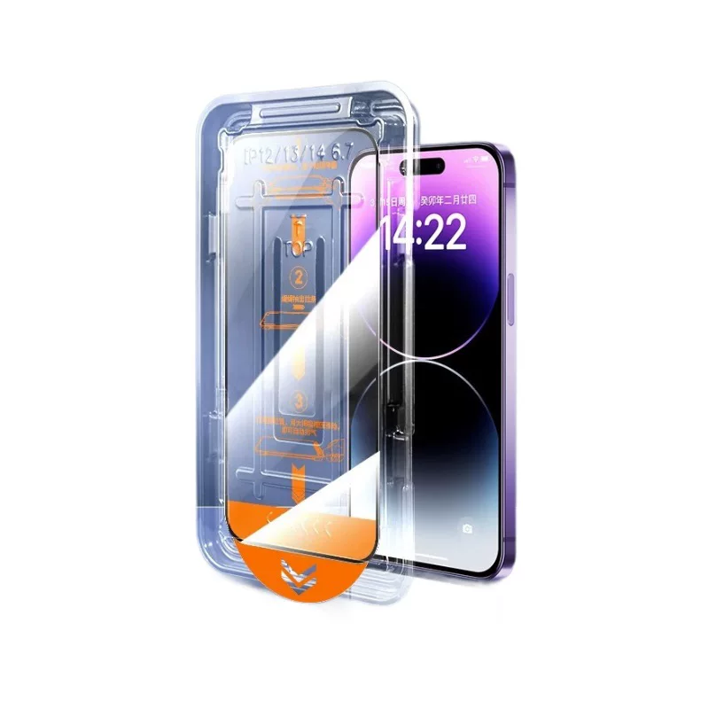Second-generation vacuum forming instant application 16promax tempered film for iPhone15pro, dust-free compartment for iPhone 17 film application
