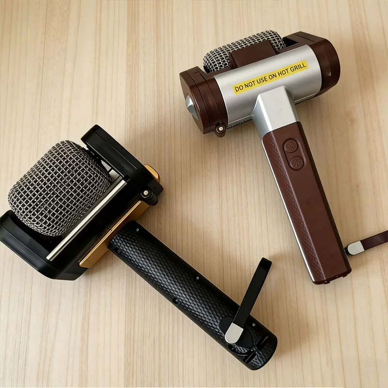 烧烤清洁器刷 Bristle-Free Spinning Grill Brush无刷旋转烧烤刷