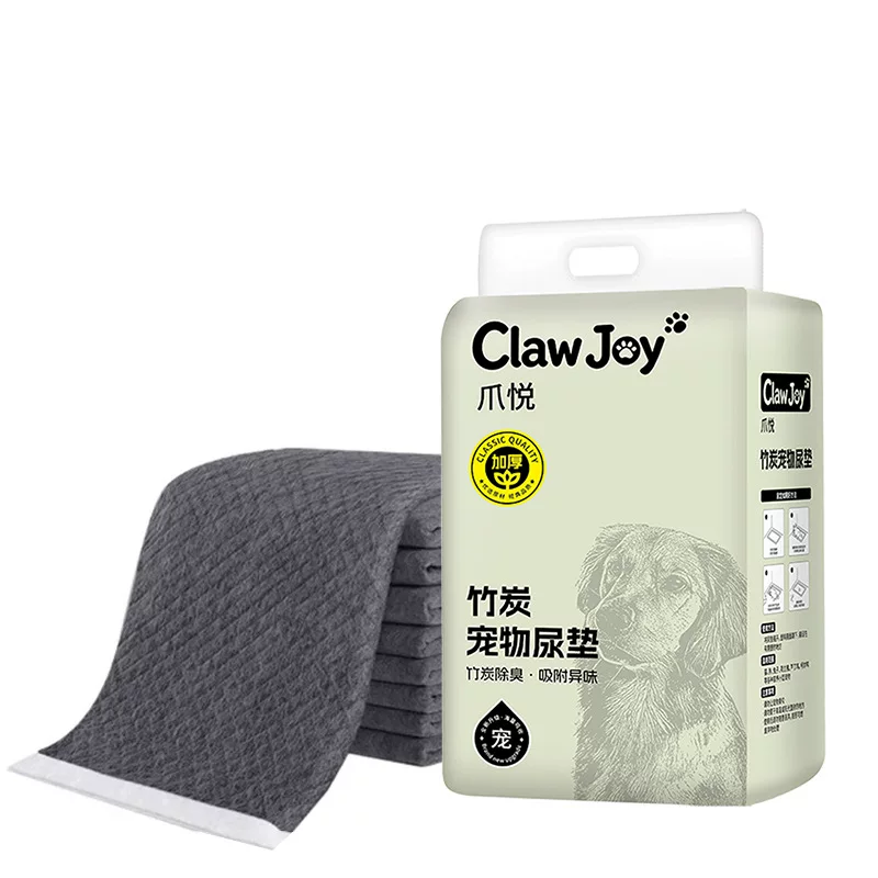 Carefully selected disposable bamboo charcoal pet urine pads, six-layer thick, odor-absorbing, containing attractants, suitable for dogs and cats as urine-proof pads