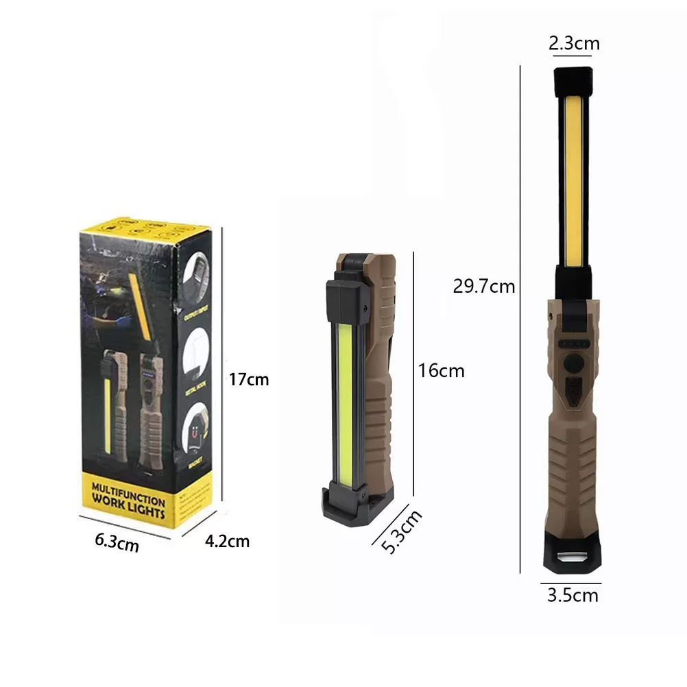Neue multifunktionale faltbare LED-Handlampe COB für Outdoor-Reparaturbeleuchtung mit starkem Magnet für Notfallarbeiten