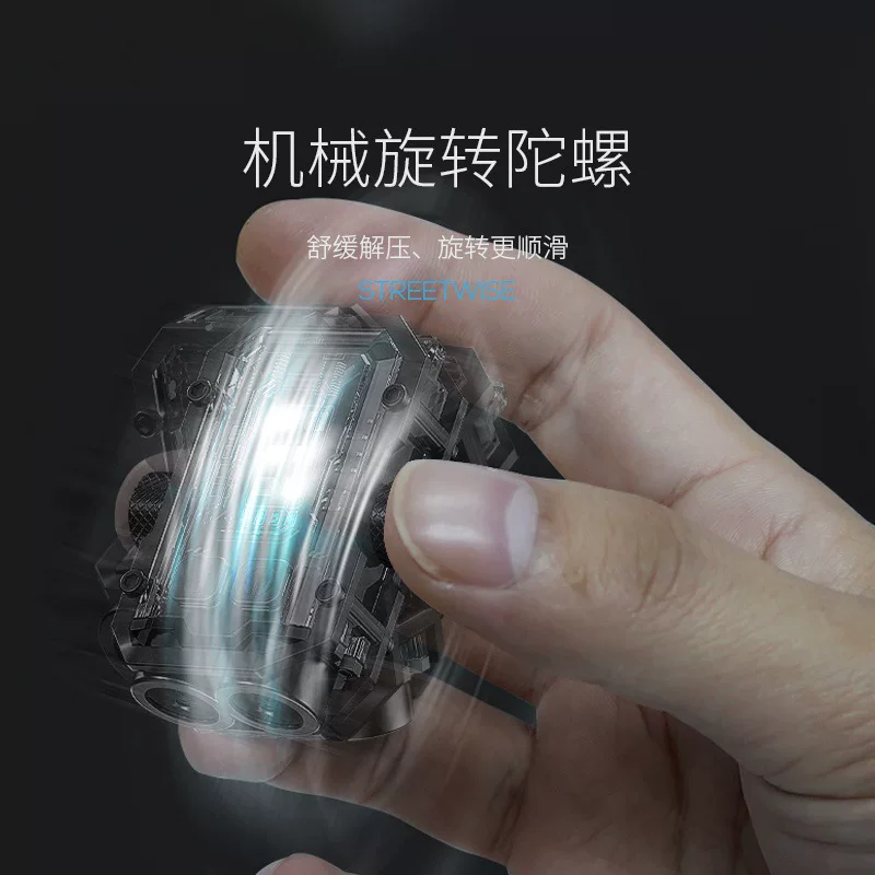 Neue multifunktionale tragbare magnetische Reparaturleuchte mit Mini-Clip, Drehgyroskop, roter und blauer Warnleuchte