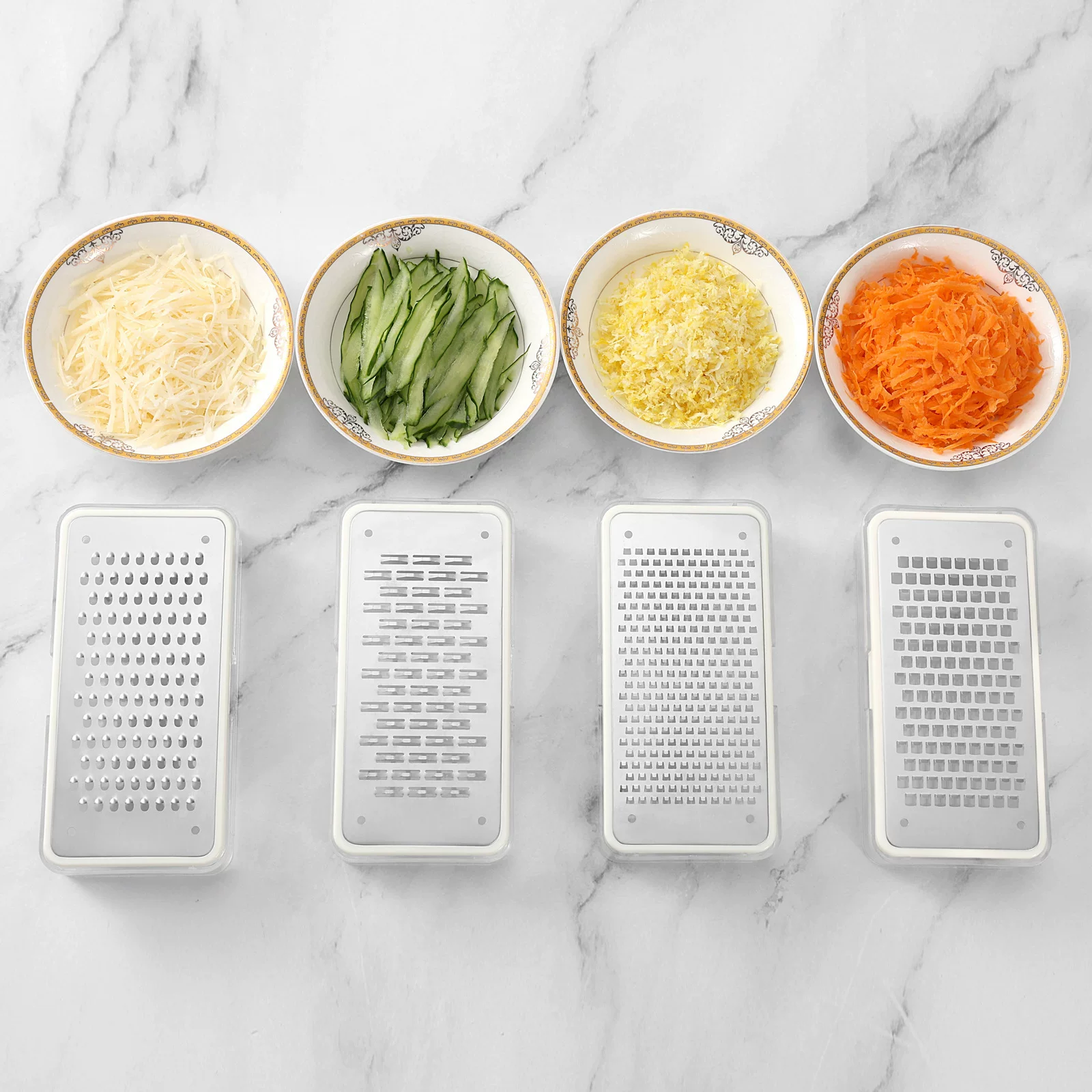 Dedicated 304 stainless steel cheese grater, scraper, lemon peeler, vegetable and fruit peeler, fruit shredder