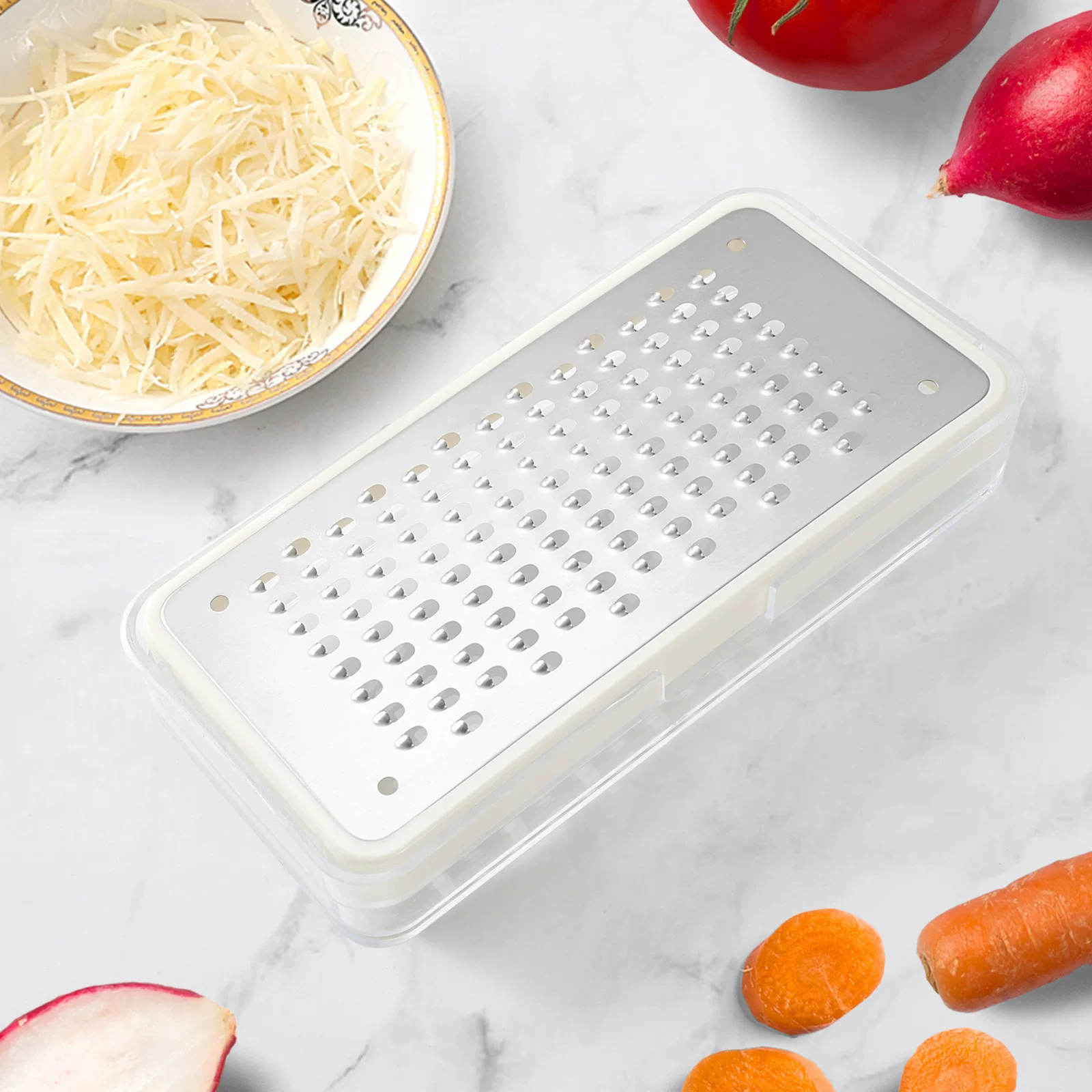 Dedicated 304 stainless steel cheese grater, scraper, lemon peeler, vegetable and fruit peeler, fruit shredder
