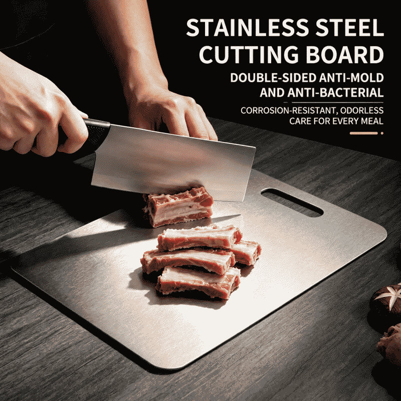 Wholesale of food-grade stainless steel cutting boards, household anti-mold cutting boards, household thickened knife boards, kitchen cutting boards and cooking tools