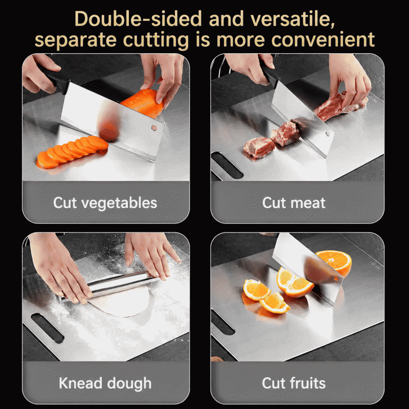 Wholesale of food-grade stainless steel cutting boards, household anti-mold cutting boards, household thickened knife boards, kitchen cutting boards and cooking tools