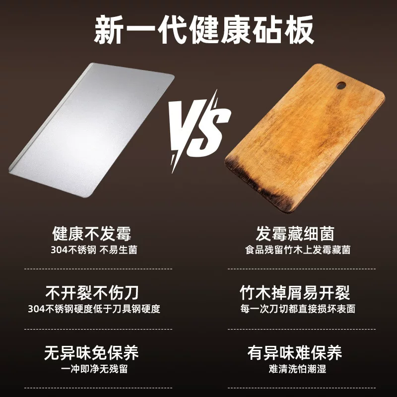 不锈钢菜板厨房和面板烘焙揉面垫擀面板家用砧板案板饺子板