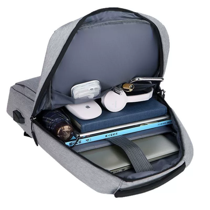 Backpack for both men and women, computer backpack, USB backpack with LOGO printing, business and casual backpack
