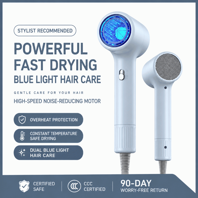 Amazon household hair dryer 110V US/Japanese standard, Taiwanese hair dryer, European/British standard, 230V hair dryer barrel