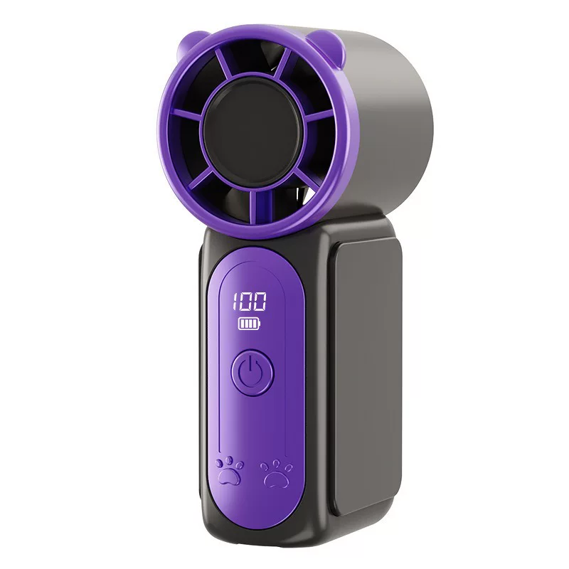 Hochgeschwindigkeits-Mini-Handventilator USB mit langer Akkulaufzeit Turbo-Stromventilator tragbarer kleiner Ventilator