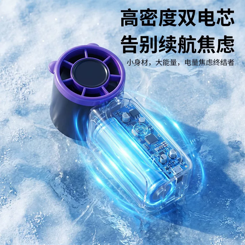 Hochgeschwindigkeits-Mini-Handventilator USB mit langer Akkulaufzeit Turbo-Stromventilator tragbarer kleiner Ventilator