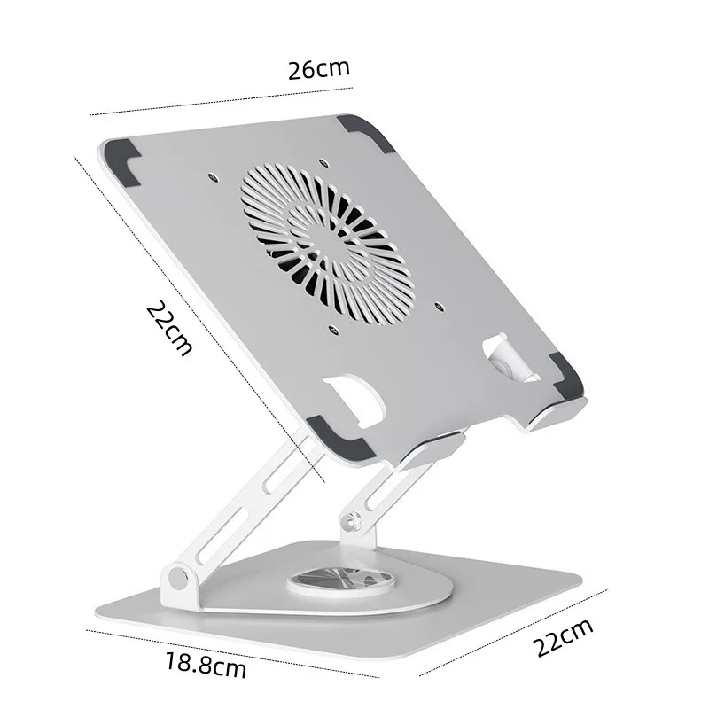 New product: Laptop stand with fan, desktop height increasing, cooling pad stand, rotatable, and adjustable