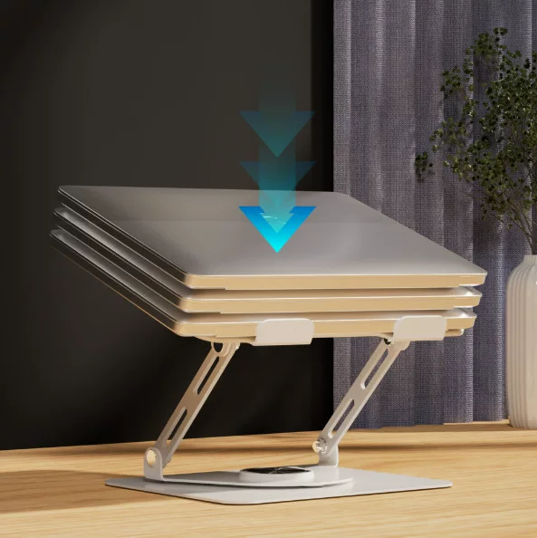 New product: Laptop stand with fan, desktop height increasing, cooling pad stand, rotatable, and adjustable