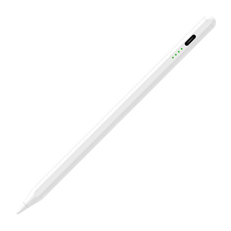Das gerät wird zur spot-ipd-anzeige für magnetische apple mit einem apple pencil-handpinsel aufgespießt