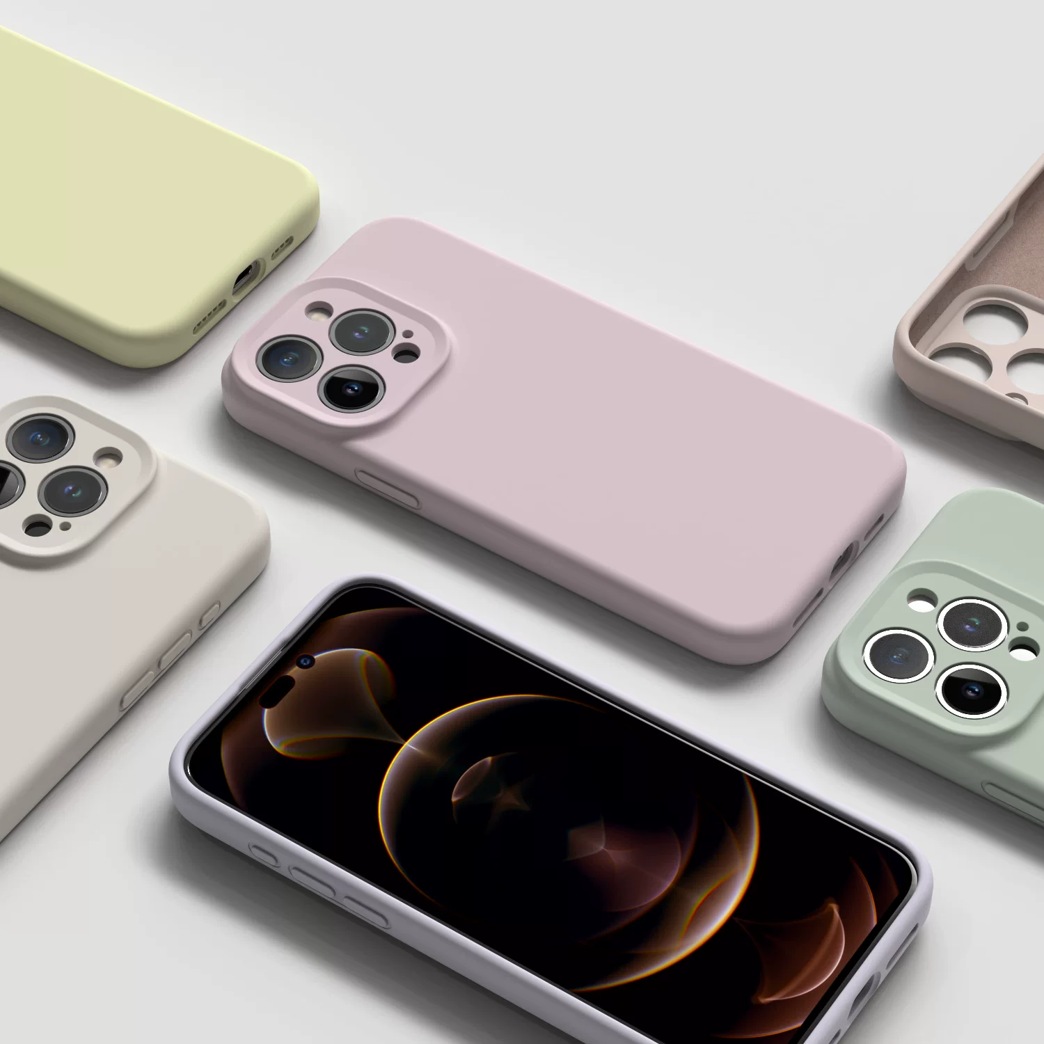 Apple 15 High-end liquid silicone phone case 16 Suitable for iPhone14Pro Max in INS style 13 Protective case