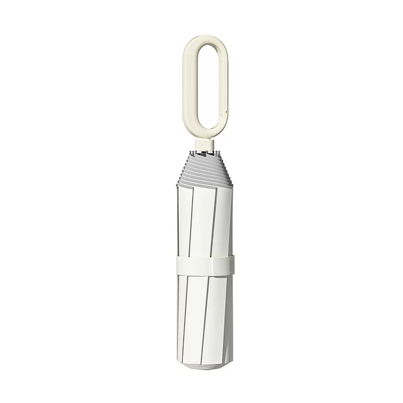 Ring buckle hand-opening folding umbrella, thickened and reinforced, suitable for men and women, portable, suitable for both rainy and sunny weather, double windproof