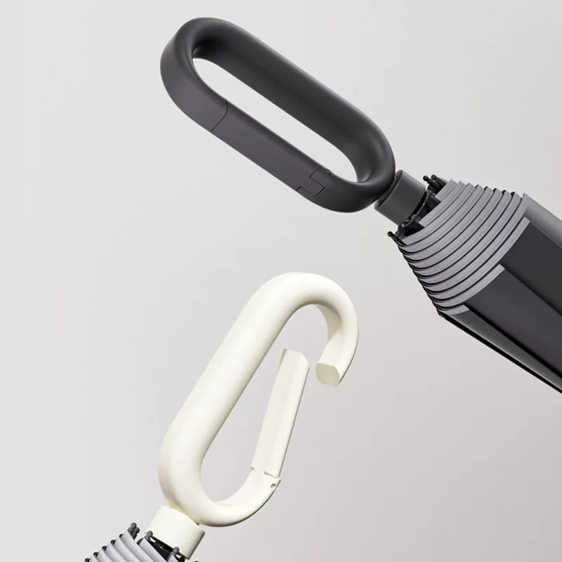 Ring buckle hand-opening folding umbrella, thickened and reinforced, suitable for men and women, portable, suitable for both rainy and sunny weather, double windproof
