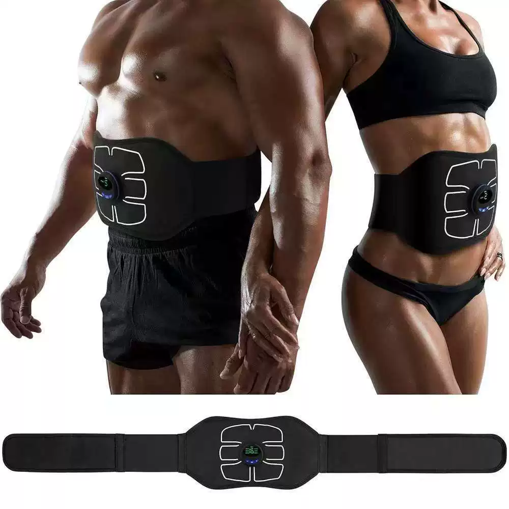 Plastic slimming abdominal muscle patch, automatic abdominal muscle training patch, exercise fitness massage belt