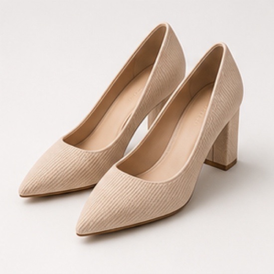 Lizoleor Slip On Block Heels Women Pointed Toe