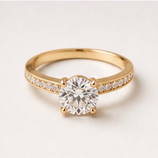 Real Diamond Jewellery Gold Diamond Ring