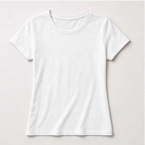 Women Solid Round Neck Cotton T-Shirt